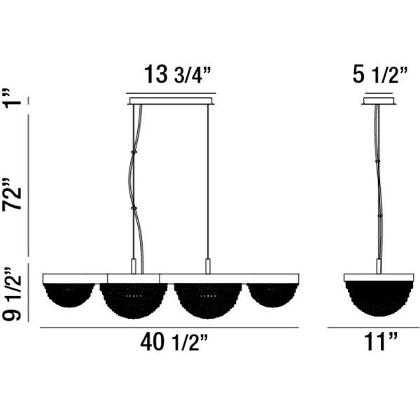 Mondo 10 Light 11 inch Antique Gold Chandelier Ceiling Light