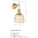 Evensong Wall Sconce Wall Light in Brushed Gold
