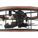 Bridgette Fandelier 22 inch Matte Black Ceiling Fan