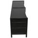 Hampton Hand Rubbed Black Dresser, 6 Drawer