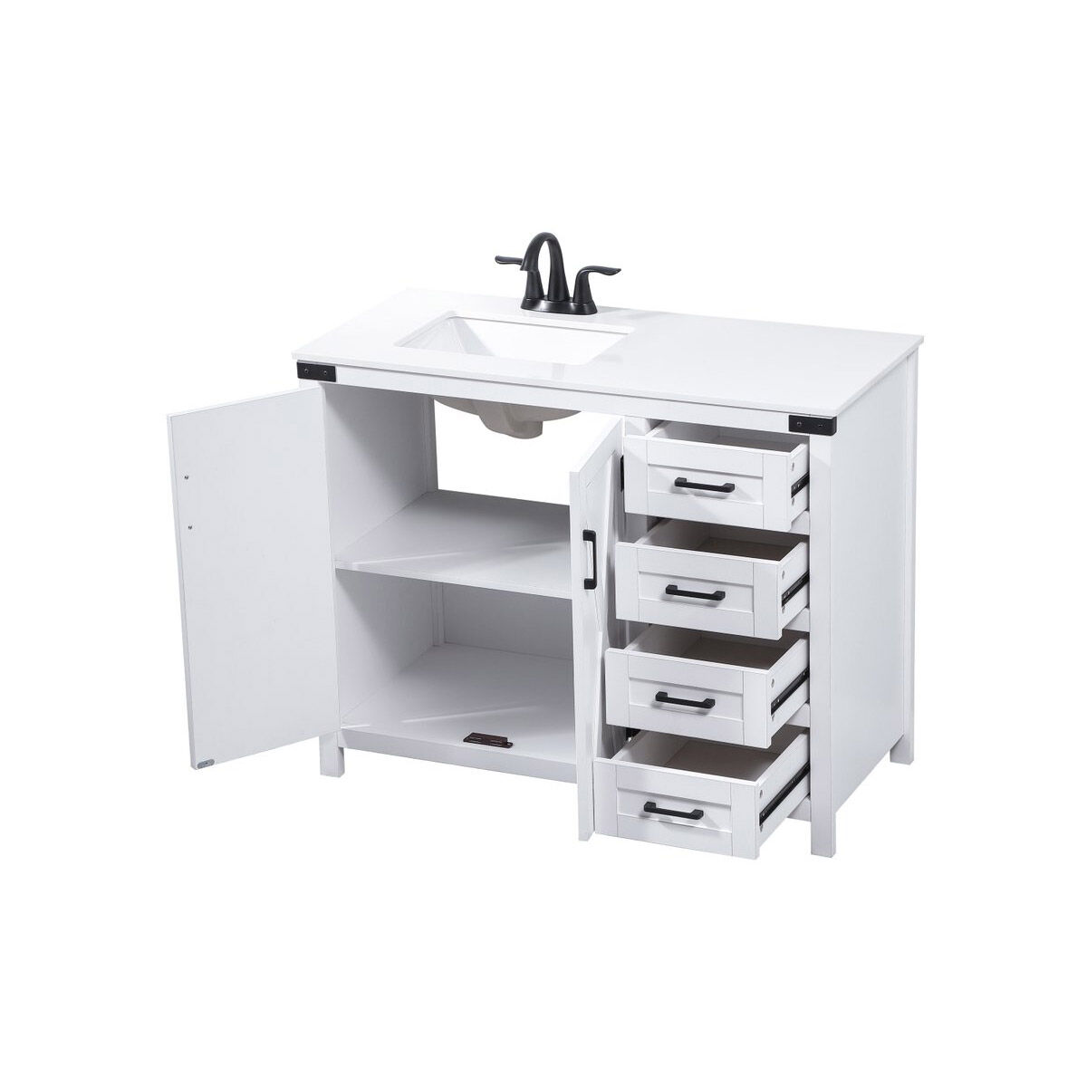 Grant 42 X 19 X 34 inch White Vanity Sink Set in Not Included