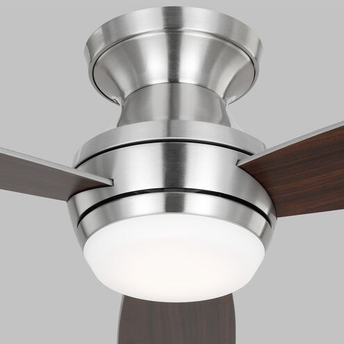 Ikon 52 inch Brushed Steel with Silver/American Walnut reversible blades Ceiling Fan