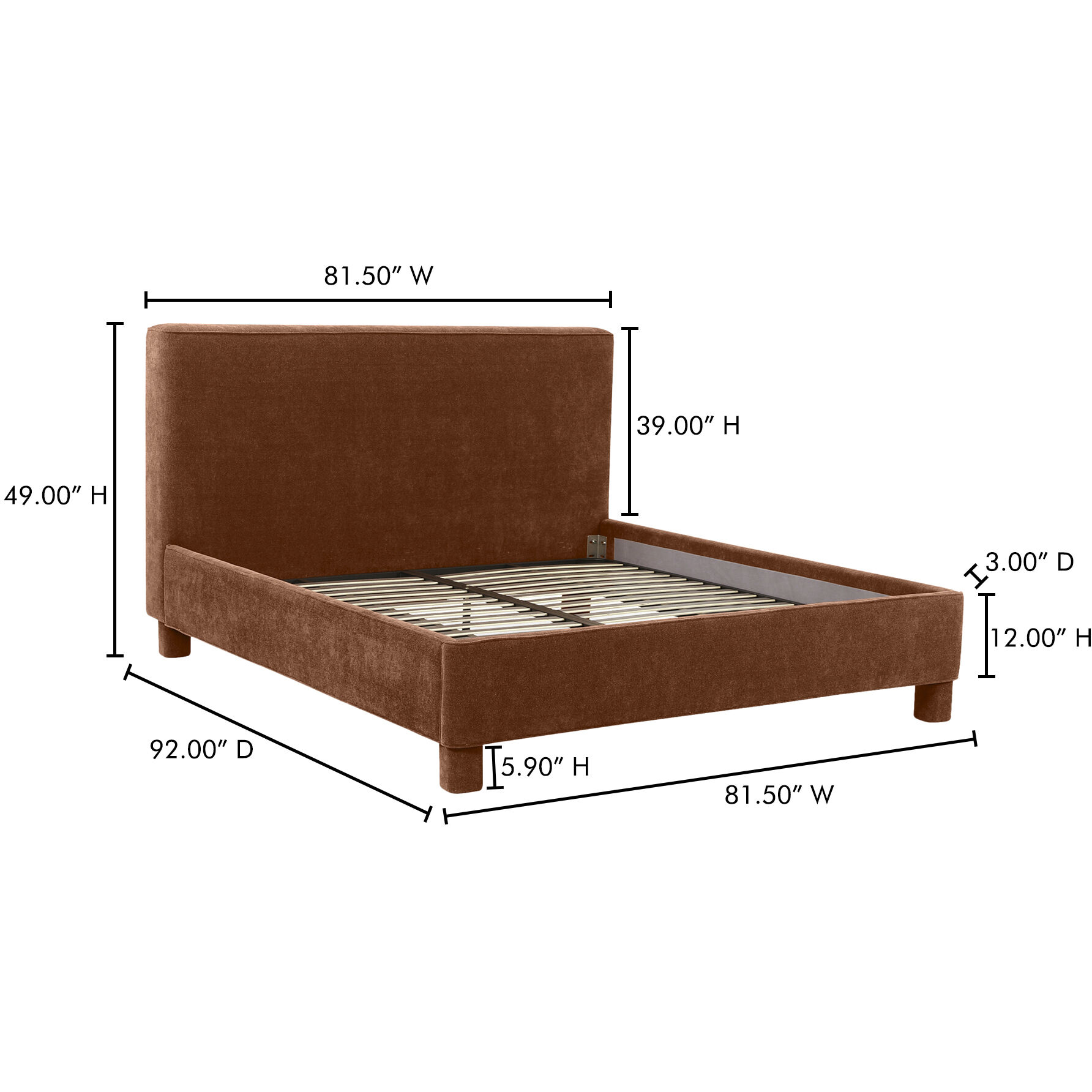 Ichigo Orange Bed, King