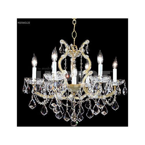 Maria Theresa 7 Light 23 inch Silver Crystal Chandelier Ceiling Light