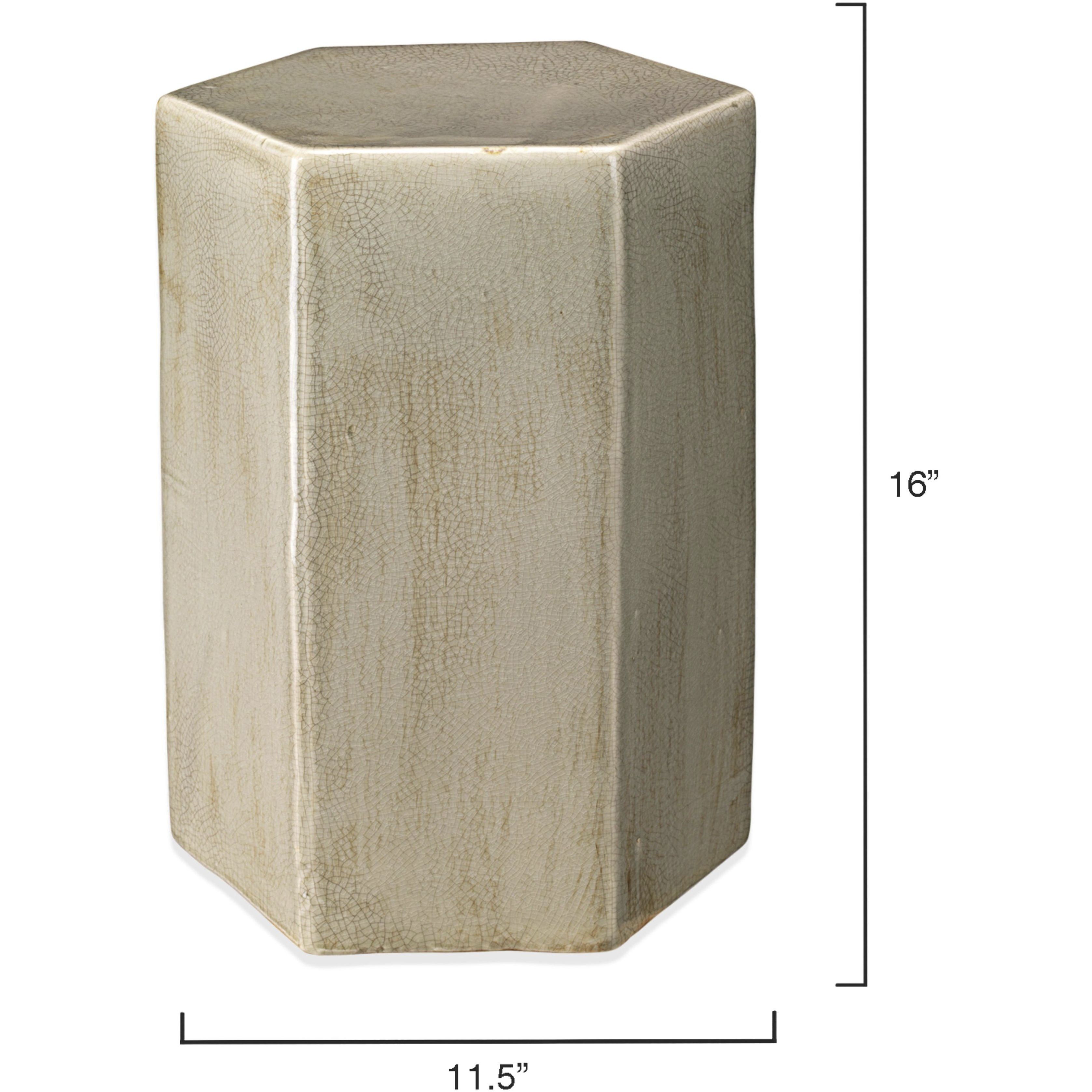 Porto 16 X 12 inch Pistachio Ceramic Side Table