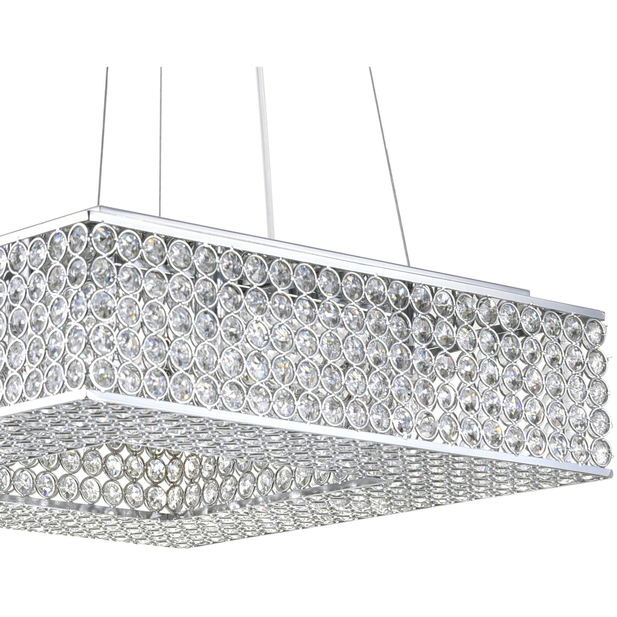 Dannie 8 Light 14 inch Chrome Island/Pool Table Light Ceiling Light