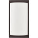 Meridian 1 Light 6 inch Bronze ADA Wall Sconce Wall Light