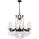 La Scala 10 Light 28 inch Heirloom Bronze Chandelier Ceiling Light in Heritage, Heirloom Bronze Cast