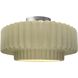 Radiance 1 Light 16.5 inch Vanilla Gloss and Brushed Nickel Semi Flush Ceiling Light