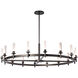 Windsor 16 Light 60.9 inch White Chandelier Ceiling Light in Mirrored Smoke