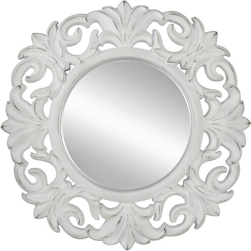 Anita 39.4 X 2 inch White Wall Mirror