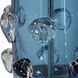 Aura 27.75 inch 150 watt Blue Glass and Brushed Brass Table Lamp Portable Light