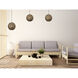 Kora 1 Light 15 inch Antique Brass Pendant Ceiling Light