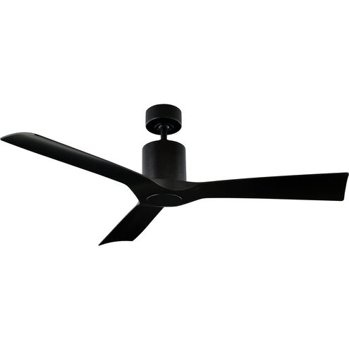 Aviator 54 inch Matte Black Downrod Ceiling Fan