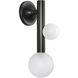 Reese 4.38 inch Urban Bronze Wall Sconce Wall Light in Opal Glass