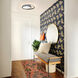 Newton 1 Light 18.38 inch Black Flushmount Ceiling Light, Indoor