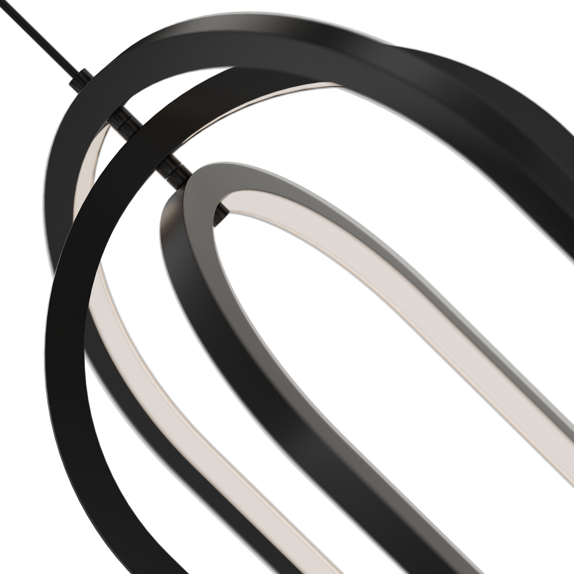 Helmet LED 1.5 inch Black Pendant Ceiling Light in 2700K, dweLED