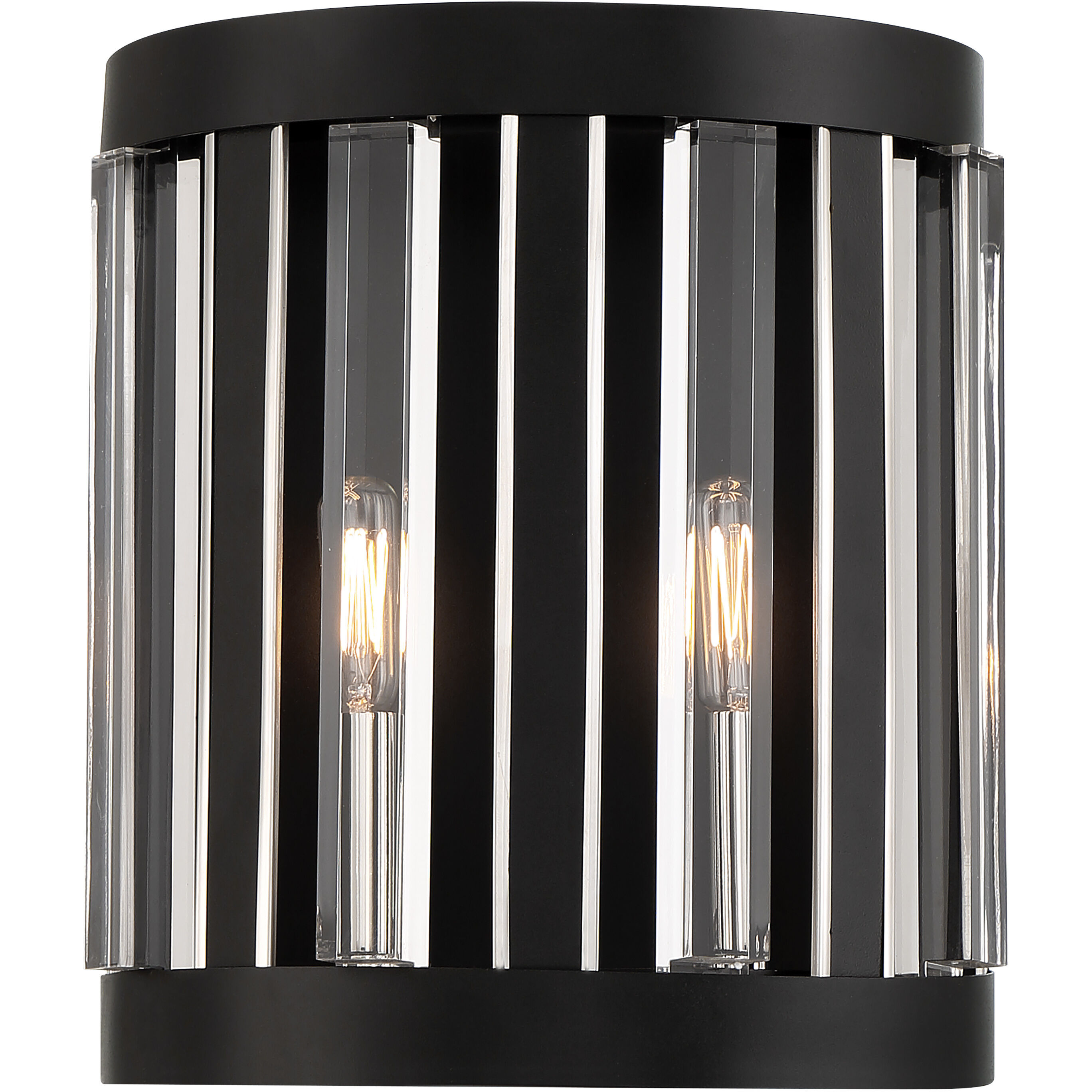 Majestic Splendor 2 Light 11 inch Polished Nickel/Sand Coal Wall Sconce Wall Light