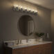 Merry 6 Light 48 inch Polished Chrome Bath Vanity Wall Light
