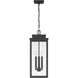 Hillside 3 Light 9 inch Textured Black Exterior Pendant
