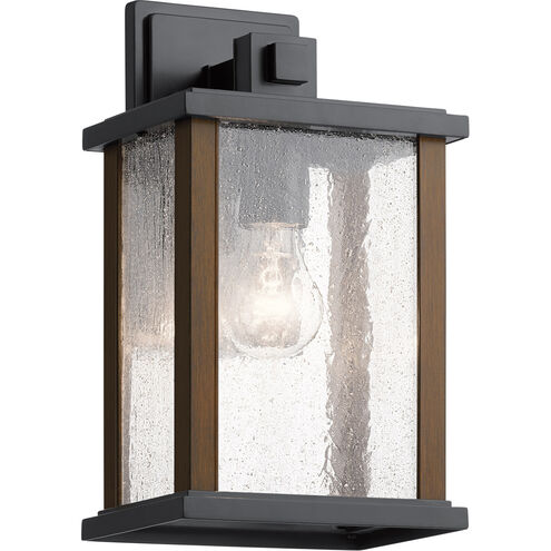 Marimount 1 Light 13 inch Black Outdoor Wall, Medium