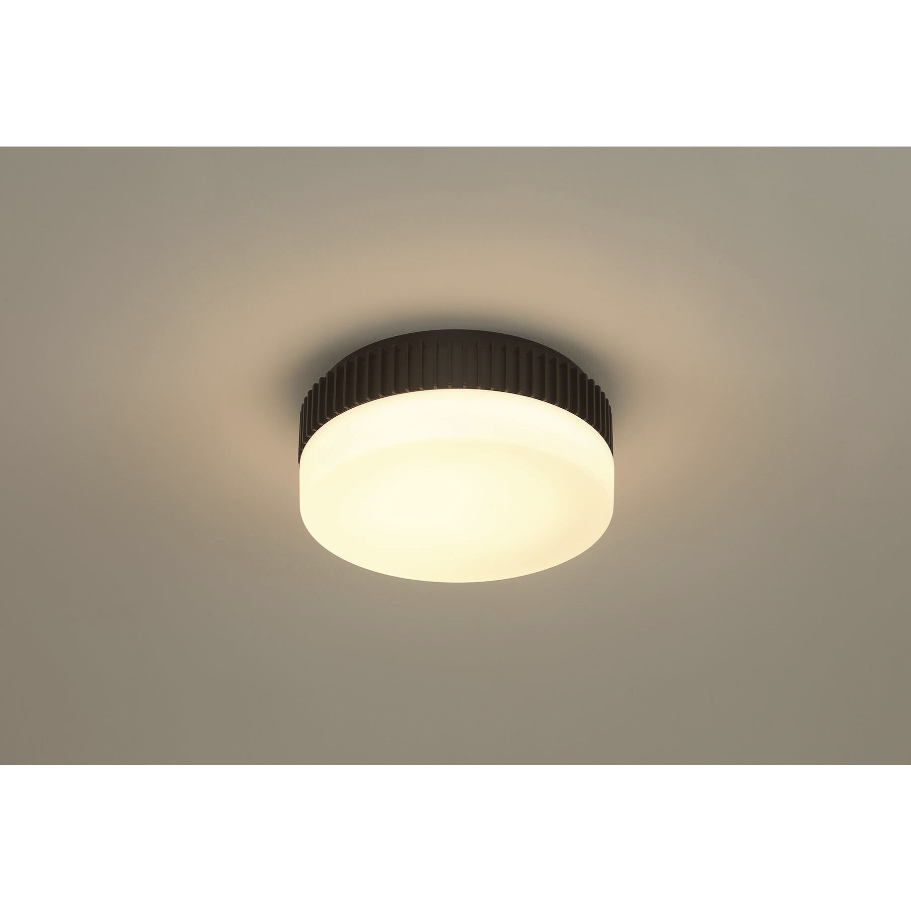 Purgos LED 12 inch Matte Black Flush Mount Ceiling Light