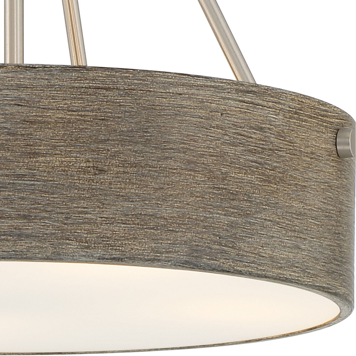 Erba 3 Light 16 inch Brushed Nickel Pendant Ceiling Light