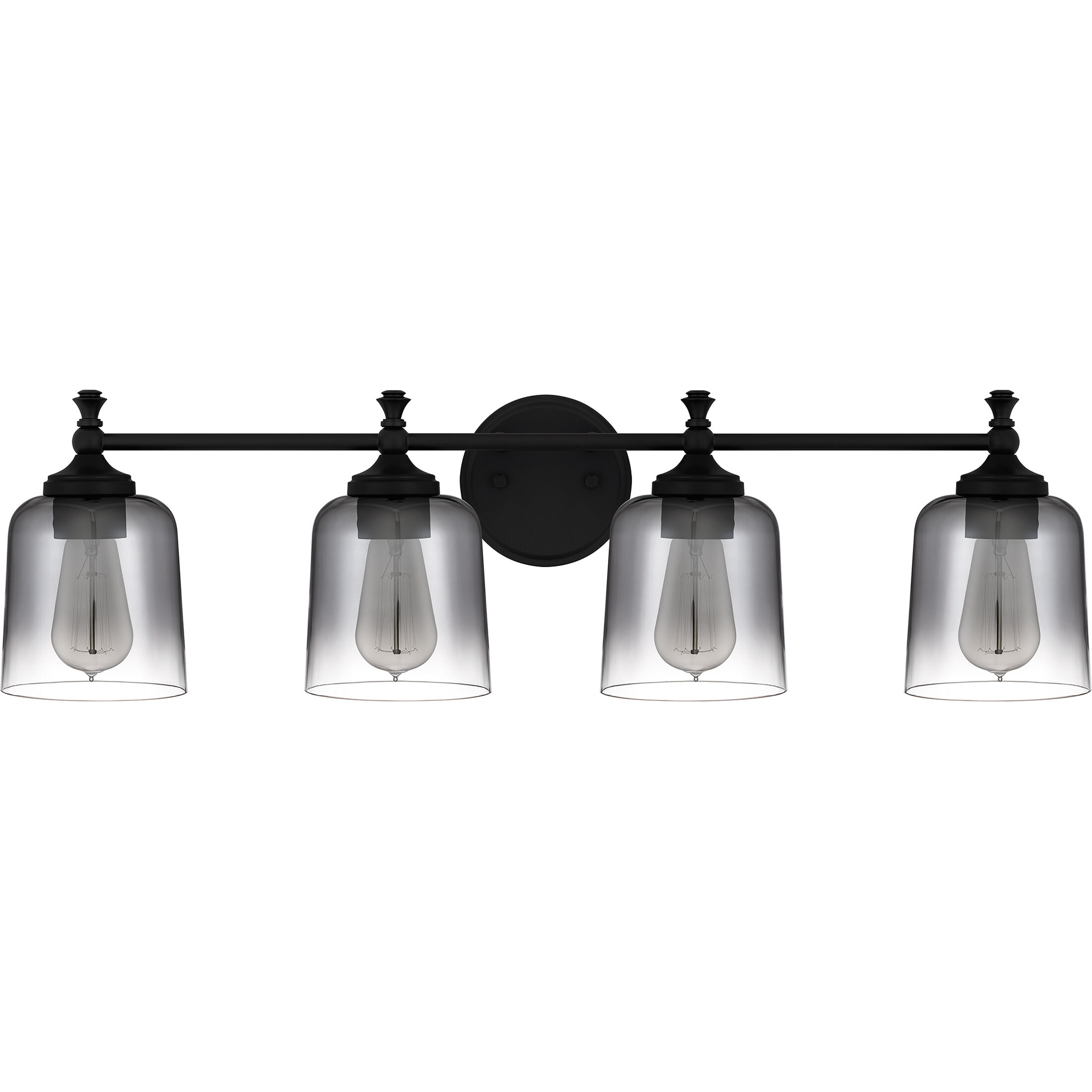 Jenson 4 Light 31 inch Matte Black Bath Light Wall Light