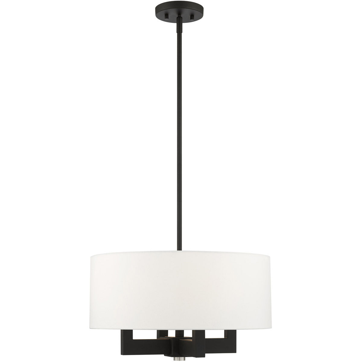 Cresthaven 4 Light 18 inch Black Chandelier Ceiling Light