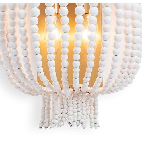 Milos 2 Light 10 inch White Wall Sconce Wall Light