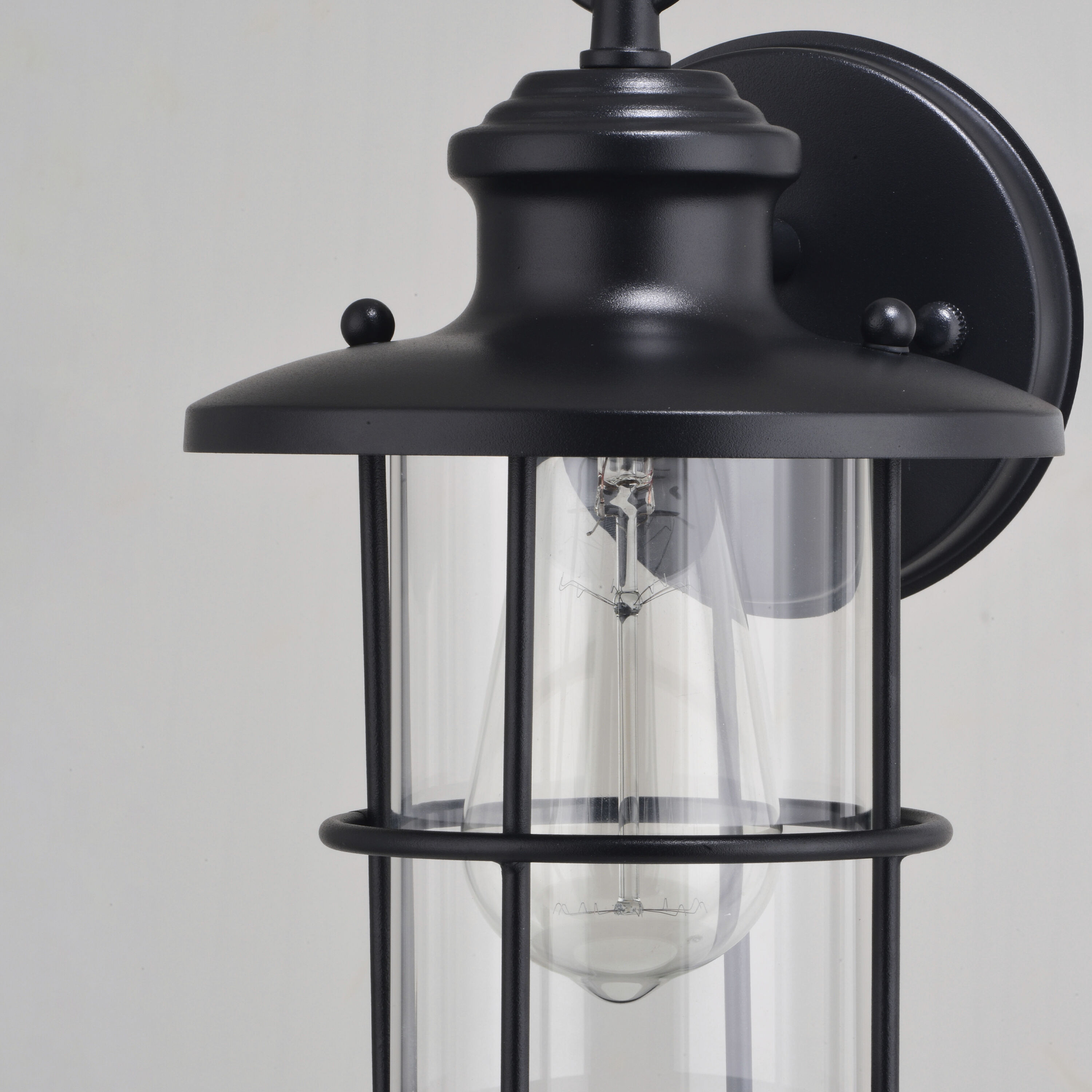 Lake Shore LED 10 inch Textured Black Outdoor Wall