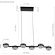 Milano Series 39 inch Black Linear Chandelier Ceiling Light, Artisan Collection