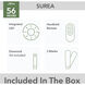 Surea 56 inch Fresh White Outdoor Ceiling Fan