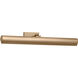 Gallery 0 watt 24 inch Satin Brass Picture Light Wall Light