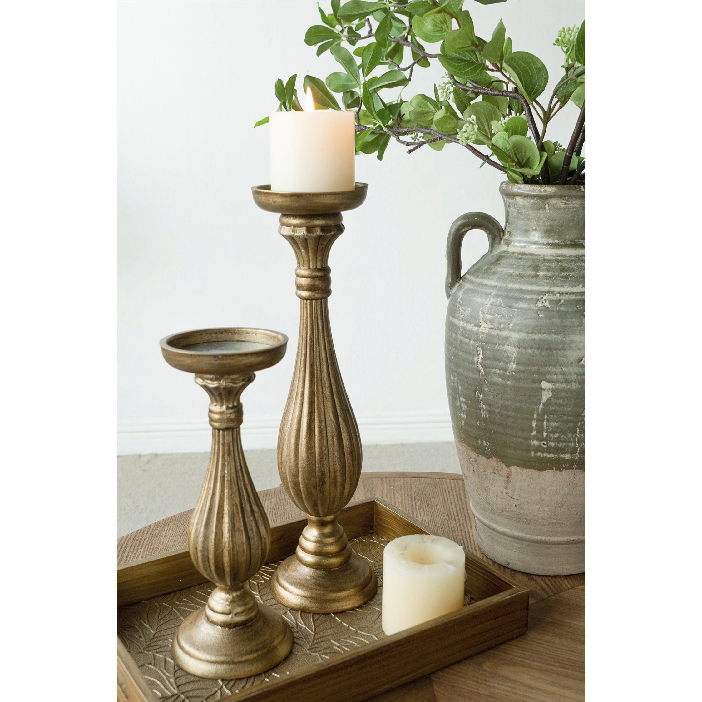 Anita 15.6 X 4.3 inch Candle Holder
