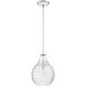 Genie 1 Light 9 inch Polished Chrome Mini Pendant Ceiling Light