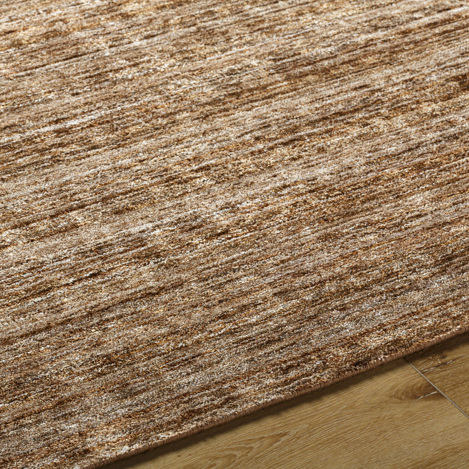 Grandeur 120 X 96 inch Brick / Camel / Dark Brown Handmade Rug in 8 x 10