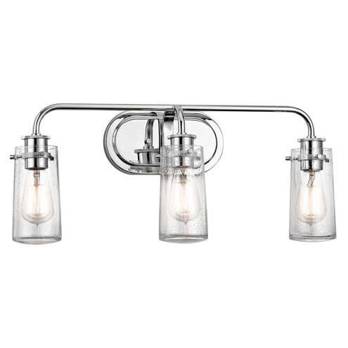 Braelyn 3 Light 24 inch Chrome Wall Mt Bath 3 Arm Wall Light