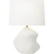 Hable Broxton 23.5 inch 9 watt Matte White Ceramic Table Lamp Portable Light