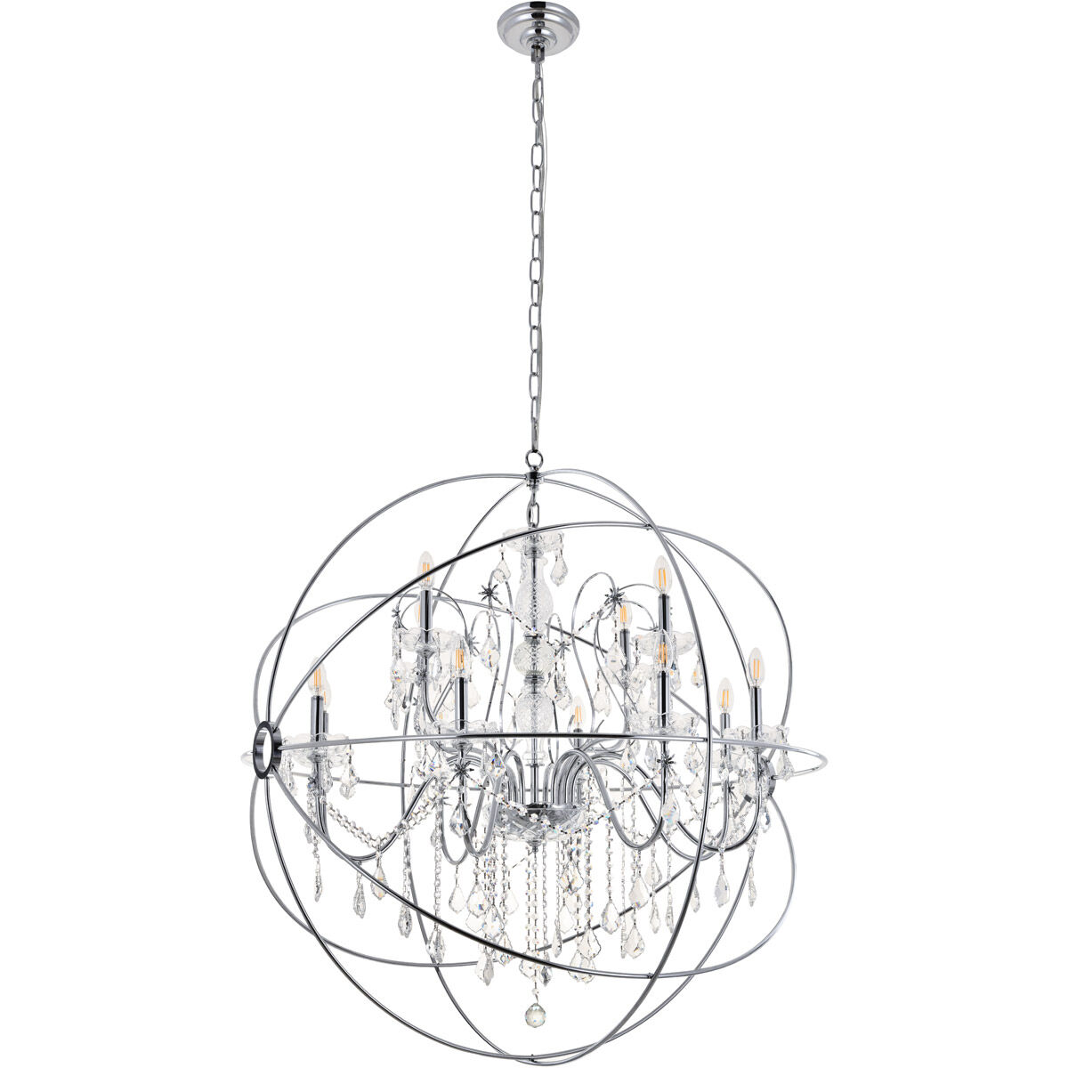 Cordelia 12 Light 44 inch Chrome Pendant Ceiling Light