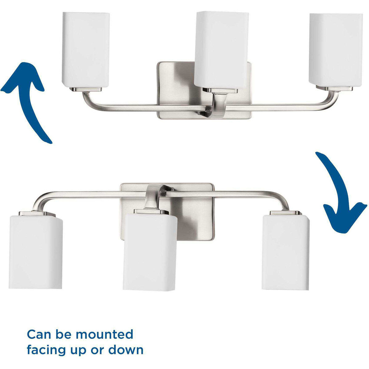 Cowan 3 Light 24 inch Brushed Nickel Bath Vanity Wall Light