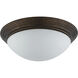 Signature 2 Light 16 inch Rust Flushmount Ceiling Light