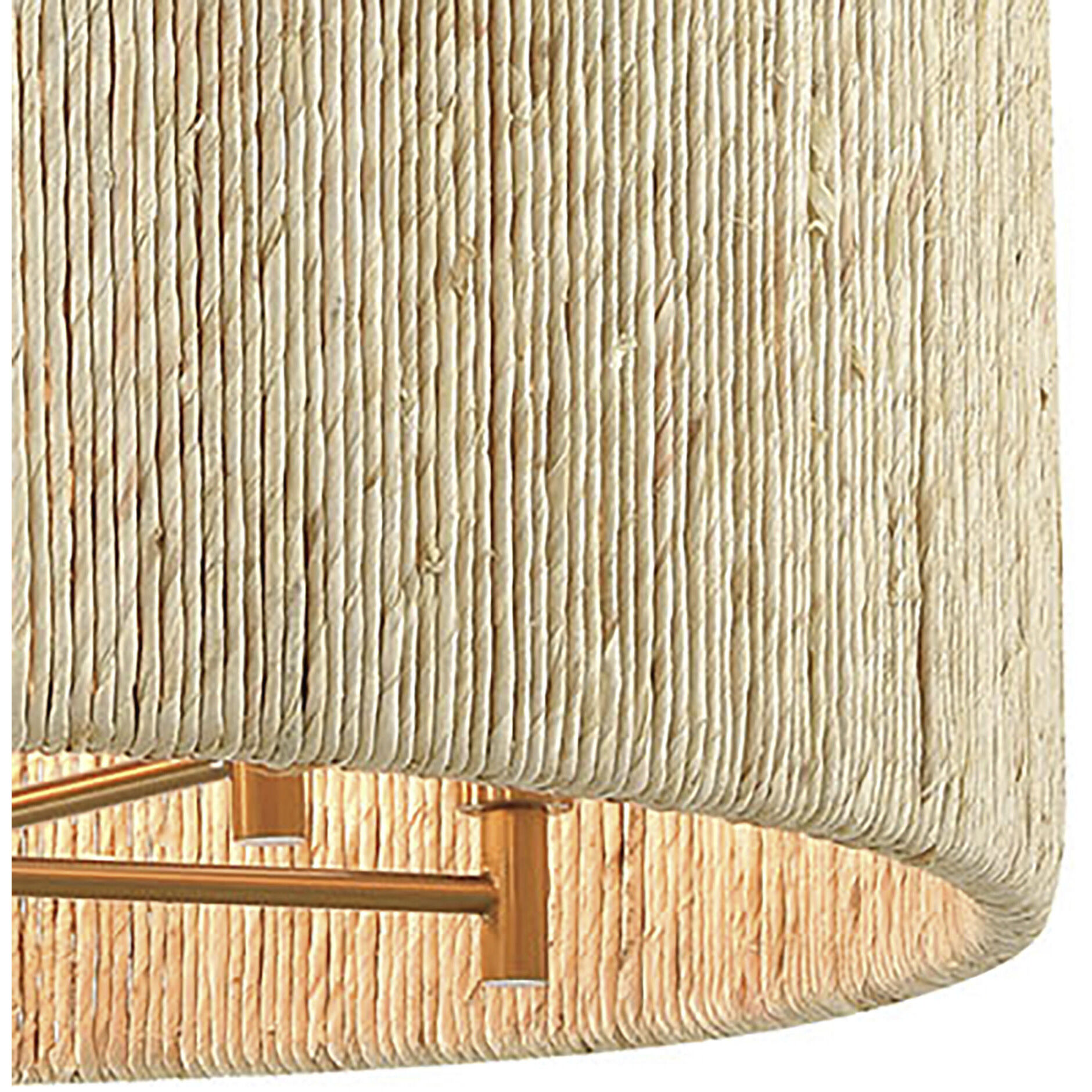 Abaca 5 Light 24 inch Satin Brass Chandelier Ceiling Light