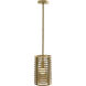 Zimei 1 Light 8.5 inch Antique Brass Pendant Ceiling Light