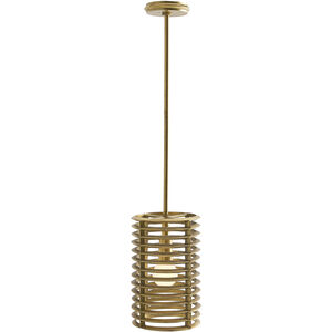 Zimei 1 Light 8.5 inch Antique Brass Pendant Ceiling Light