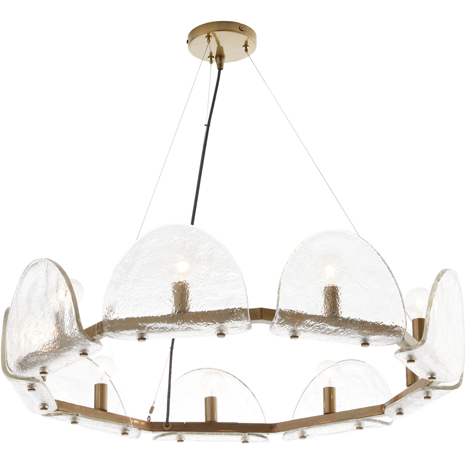 Mendez 9 Light 29 inch Smoke Luster and Antique Brass Chandelier Ceiling Light