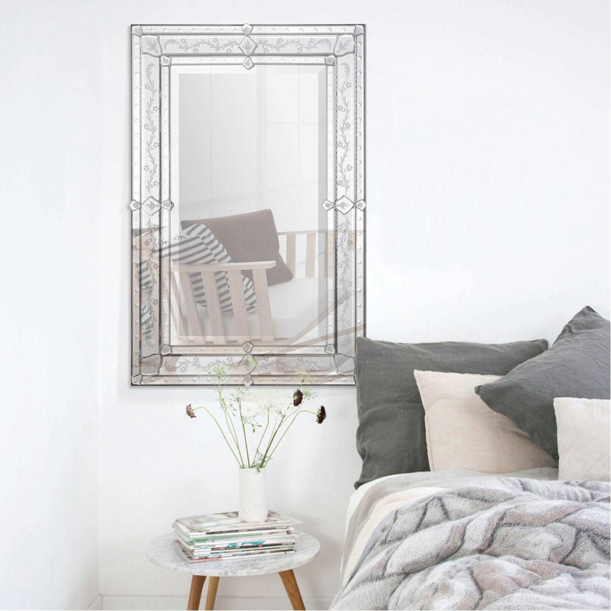 Vincenzo 36 X 24 inch Wall Mirror