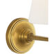 Marie Flanigan Tess LED 6 inch Soft Brass Single Sconce Wall Light