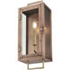Spencer 1 Light 18 inch Antique Copper with Brass Accents Exterior Wall Mount