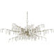 Forest Dawn 8 Light 60 inch Textured Silver Chandelier Ceiling Light, Aviva Stanoff Collection